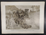 1914 WW1 Artwork by Hans Stubenrauch From Illustrated Story German Publication