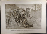 1914 WW1 Artwork by Hans Stubenrauch From Illustrated Story German Publication