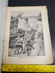 1914 WW1 Art by Anton Hoffman Mienchen From Illustrated Story German Publication