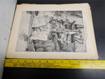 1914 WW1 Art by Anton Hoffman Mienchen From Illustrated Story German Publication