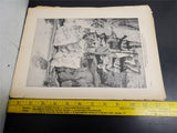 1914 WW1 Art by Anton Hoffman Mienchen From Illustrated Story German Publication