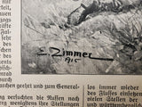 WW1 1914-1915 Art by E. Zimmer Excerpt From Illustrated Story German Publication