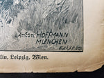 1914-15 WW1 Cover Pg Art Anton Hoffman From Illustrated Story German Publication