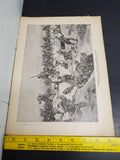 1914-15 WW1 Artwork Excerpt From Illustrated Story German Publication Newspaper