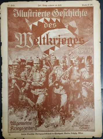1914-15 WW1 Cover Pg Anton Hoffman From Illustrated Story German Publication #2