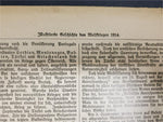 1914 WW1 Battle Art by Ewald Thiel From Illustrated Story German Publication