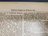 1914 WW1 Battle Art by Ewald Thiel From Illustrated Story German Publication