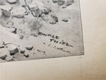 1914 WW1 Battle Art by Ewald Thiel From Illustrated Story German Publication