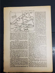 1914 WW1 Battle Art by Ewald Thiel From Illustrated Story German Publication