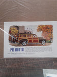 Vtg Advertisements Plymouth Chrysler Special De-Luxe 4 DR Sedan Ford Thunderbird