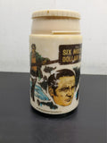 Vtg 1974 Six Million Dollar Man Thermos Aladdin Universal Studios Collectible