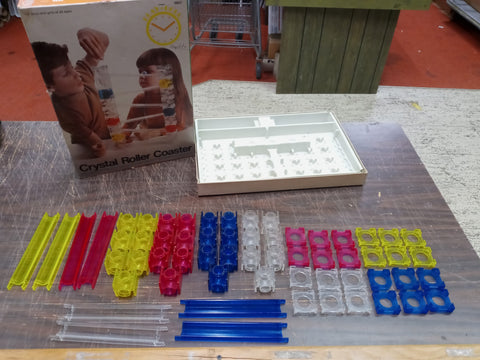 Vtg Pressman Play Hour Crystal Roller Coaster Plastic Interlocking Boys & Girls