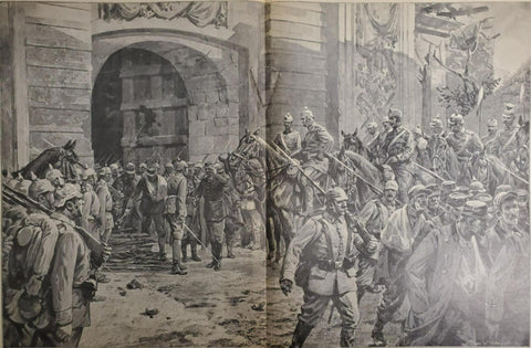 Antique 1914 WW1 Art Hans B. Schmidt From Illustrated Story German Publication