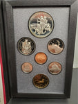 Vtg 1990 Royal Canadian Mint Proof Set W/Specifications Sheet in Case Coin Coll.