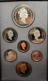 Vtg 1990 Royal Canadian Mint Proof Set W/Specifications Sheet in Case Coin Coll.
