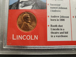 American Historic Society Strange But True: Lincoln Kennedy Coins Collector Card