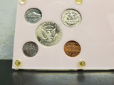 Vtg 1969 Birth Year Coin Set Encased in Capital Plastics Holder Coins Currency