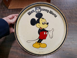 Vintage Mickey Mouse Epcot Walt Disney Productions Metal Serving Tray 10 3/4 In