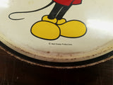 Vintage Mickey Mouse Epcot Walt Disney Productions Metal Serving Tray 10 3/4 In