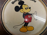 Vintage Mickey Mouse Epcot Walt Disney Productions Metal Serving Tray 10 3/4 In