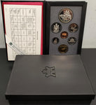 Vtg 1990 Royal Canadian Mint Proof Set W/Specifications Sheet in Case Coin Coll.