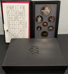 Vtg 1990 Royal Canadian Mint Proof Set W/Specifications Sheet in Case Coin Coll.