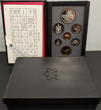 Vtg 1990 Royal Canadian Mint Proof Set W/Specifications Sheet in Case Coin Coll.