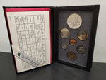 Vtg 1990 Royal Canadian Mint Proof Set W/Specifications Sheet in Case Coin Coll.