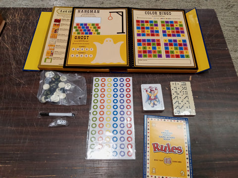 Amazing Family Game Board Book 35 Classic Games Authentic Pieces Sealed Unopened
