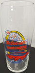 1995 McDonald's Hamburgers Speedee Service System Drinking Glass Over 5 Mil Sold