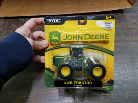 John Deere Ertl 4WD Tractor 37308 Big Equipment Durable Plastic & Die Cast NIB