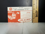 Vtg Ink Blotter Card Pontiac Service Car Advertising Can You Stop In Time? Ohio