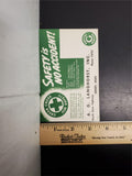 Vtg Ink Blotter Card Pontiac Service Car Advertising Safety Green Cross 4 Safety