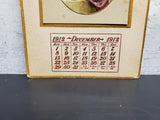 Antique 1912 Oil City Trust Bank PA December Calendar W/Gorgeous Artwork Collect