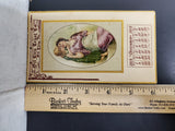 Antique 1912 Oil City Trust Bank PA December Calendar W/Gorgeous Artwork Collect