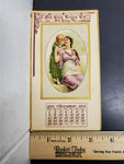 Antique 1912 Oil City Trust Bank PA December Calendar W/Gorgeous Artwork Collect