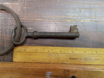 Vtg Cast Iron Keys & Ring Skeleton Jail-Prison Antique Unique Decorative Rustic
