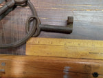 Vtg Cast Iron Keys & Ring Skeleton Jail-Prison Antique Unique Decorative Rustic
