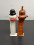 Rudolph The Red Nosed Reindeer & Snowman Christmas Pez Dispensers Collectibles