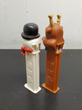Rudolph The Red Nosed Reindeer & Snowman Christmas Pez Dispensers Collectibles