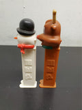 Rudolph The Red Nosed Reindeer & Snowman Christmas Pez Dispensers Collectibles