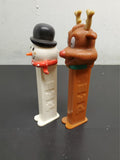 Rudolph The Red Nosed Reindeer & Snowman Christmas Pez Dispensers Collectibles