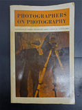 Vtg Photographers on Photography Book By Nathan Lyons w/ Course Purchase Receipt