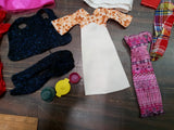 Vtg 1968 Mattel Barbie Doll Trunk #1004 & Barbies W Clothing & Accessories