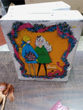 Vtg 1968 Mattel Barbie Doll Trunk #1004 & Barbies W Clothing & Accessories
