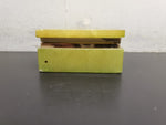 Vtg Flori Light Green Ornate Flower Decorated Heavy Jewelry Box Collectible Nice