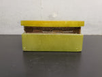 Vtg Flori Light Green Ornate Flower Decorated Heavy Jewelry Box Collectible Nice