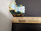 Vtg Colorful Decorative Arm Chair Jewelry/Trinket Collectible Keepsake Box Nice