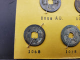 Ancient Chinese Coin Lot of 5 1008 A.D.-1086 AD Currency Collectible Money Coins