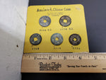 Ancient Chinese Coin Lot of 5 1008 A.D.-1086 AD Currency Collectible Money Coins